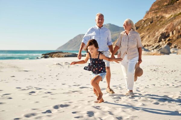 Grandparents with grandchild